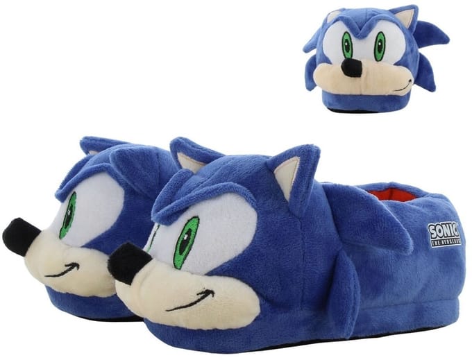 Leomil - Sonic - 3D Pantoffels jongens - 3D pantoffels pluche - Maat 27