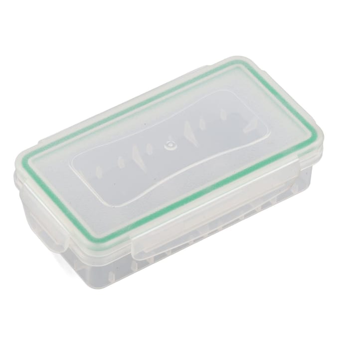 2 STUKS 18650 Batterij Opbergdoos Houder Waterdicht Batterijen Beschermhoes white