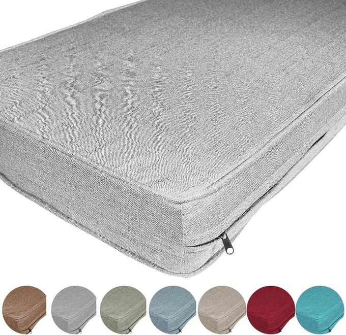 Bankkussen - Kussen - Buiten Zitten - Waterafstotend - 100x60x10cm - Beige
