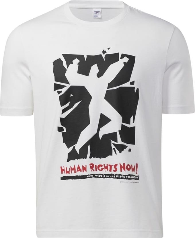 Reebok Human Rights Now T-shirt wit - M