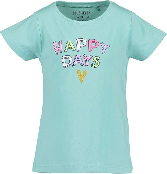 Blue Seven - Meisjes - Blauw t-shirt - maat 92