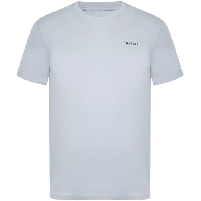 Firetrap Katoenen heren-T-shirt (Grijs)