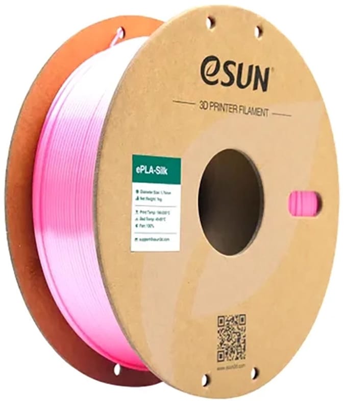 eSun ePLA-Silk Roze zijdeglans / Pink 1 kg - 1.75mm - 3D printer filament