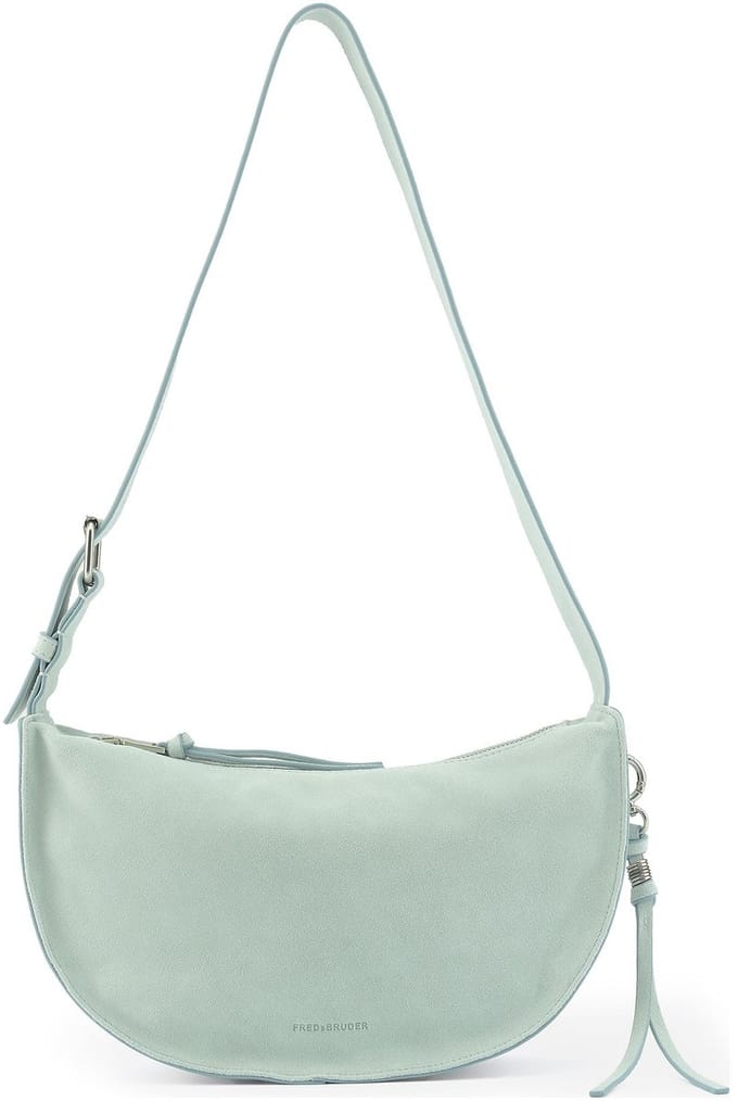 FREDsBRUDER Leren schoudertas Carry Me Cool Midi Shoulder Bag Powder Mint mintgroen