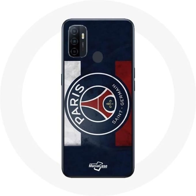 Hoesje - Maniacase - Oppo A53 - Flexibel - PSG Logo - Bescherming