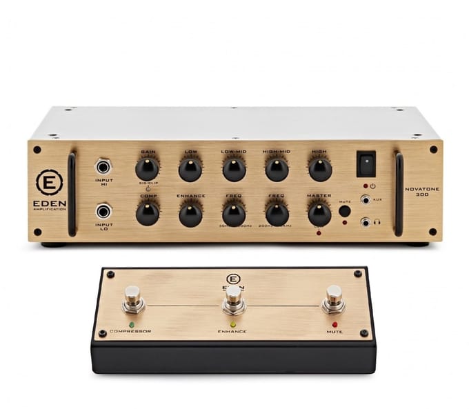 Eden NovaTone 300 Bass Amplifier Head met Voetschakelaar