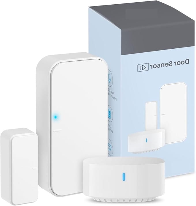 Deur Alarm - Contact Sensor - Huis Beveiliging - App Meldingen - 1 Stuk - Wit