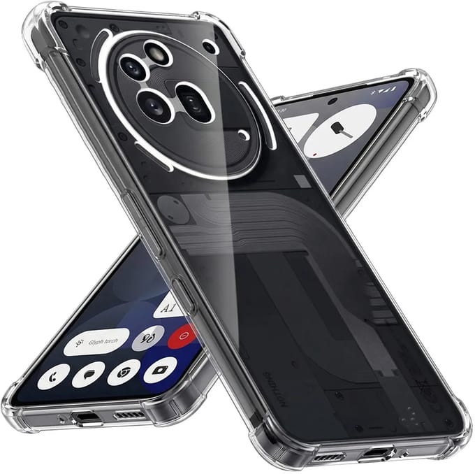 Hoesje geschikt voor Nothing Phone (3a) Pro - Techsuit Shockproof Silicone Back Cover - Transparant