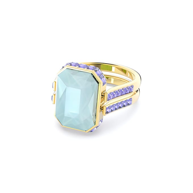 Bague Swarovski Orbita coupe octogonale 5640252 Blue|58 white