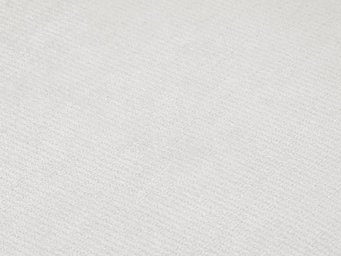 Vente-unique Driezitsbank in ivoor witte chenillestof ZOMILO van Maison Céphy