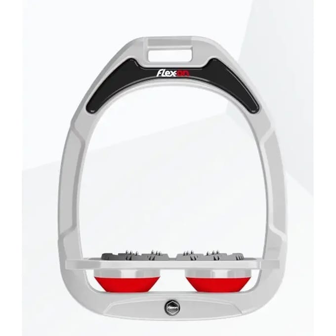 Platte Ultra Grip Beugels Wit/Grijs/Rood Flex-On Green Composite