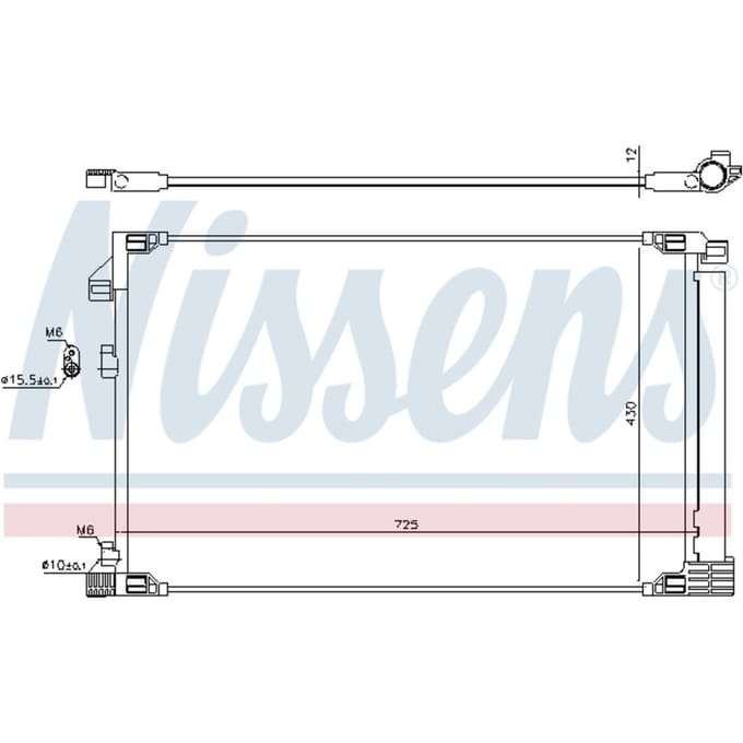 Condensator, airconditioning NISSENS 941217