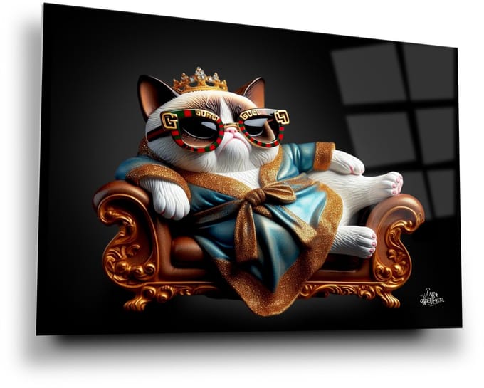 Being A Diva is Exhausting - Meerdere kleuren - Canvas 80 x 60 cm Ge