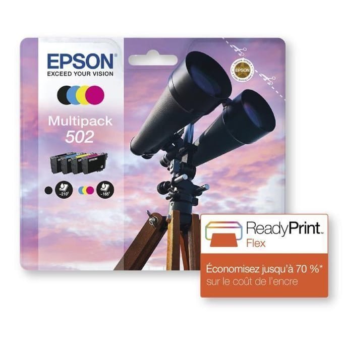 Epson 502 Multipack - 4 pakker - sort gul cyan magenta - original - blækpatron
