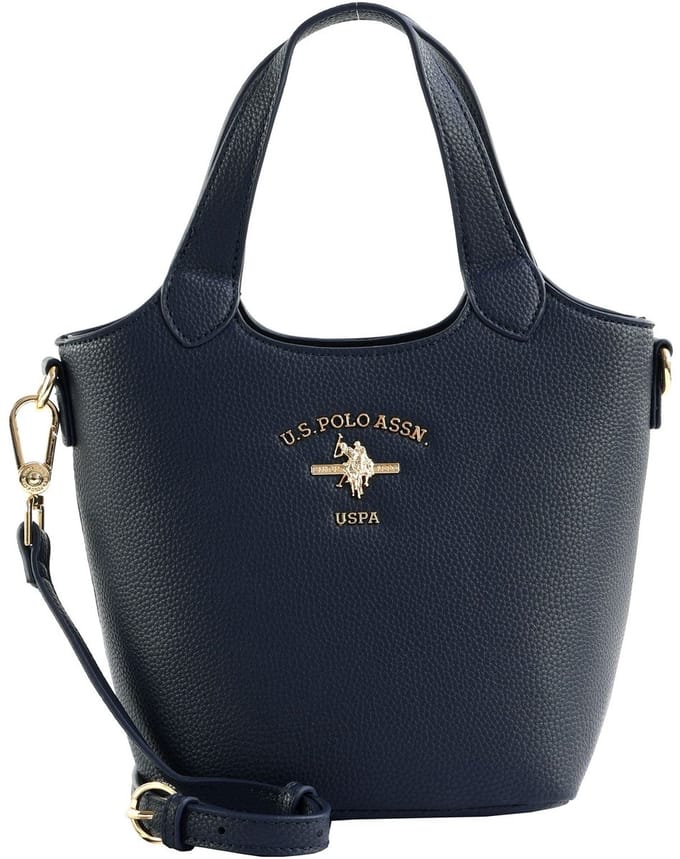 U.S. POLO ASSN. schoudertas handtas Stanford Mini Shopper Navy donkerblauw