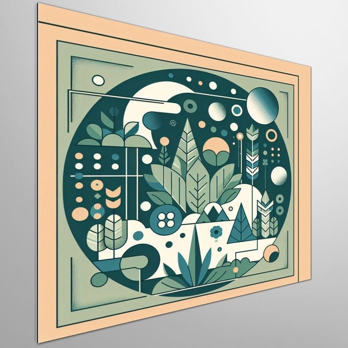 Kunstprint | Wanddecoratie | Dibond | 20 × 20 cm