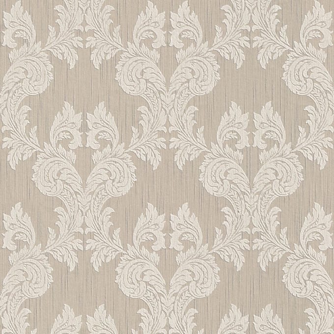 Textiel look behang Profhome 956301-GU textiel behang gestructureerd in textiel look mat beige 5,33 m2