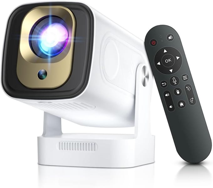 Nexvo® Draagbare beamer - Beamer - Projector - Mini Beamer - Wit - 20cm x 11cm x 10cm