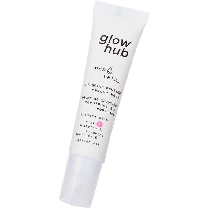 Glow Hub Treatments Pep Talk Plumping Peptide Rescue Balm Balsem Pink Grapefruit + Castor Oil