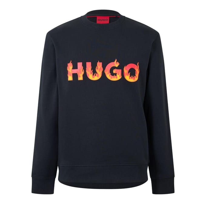 Hugo Heren Ditmo Regular Sweatshirt (Zwart)