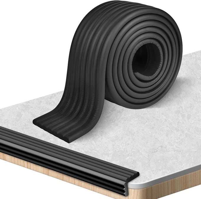 5 meter extra brede schuimrubber hoekbescherming voor meubels en trappen