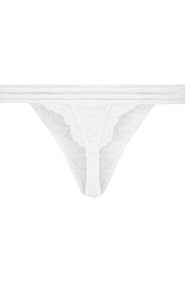 Hunkemöller Dames Lingerie String Sully - Wit - maat M