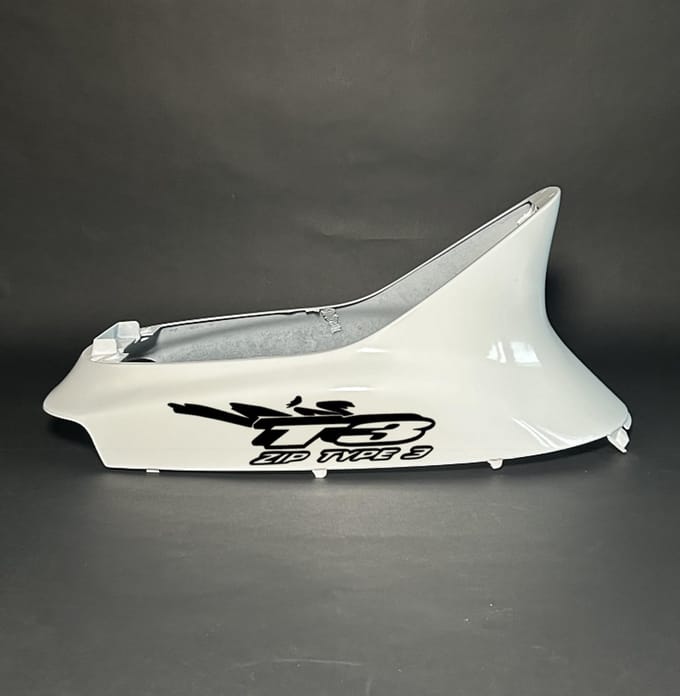 Piaggio Old Zip Stickerset - T3 - Zwart