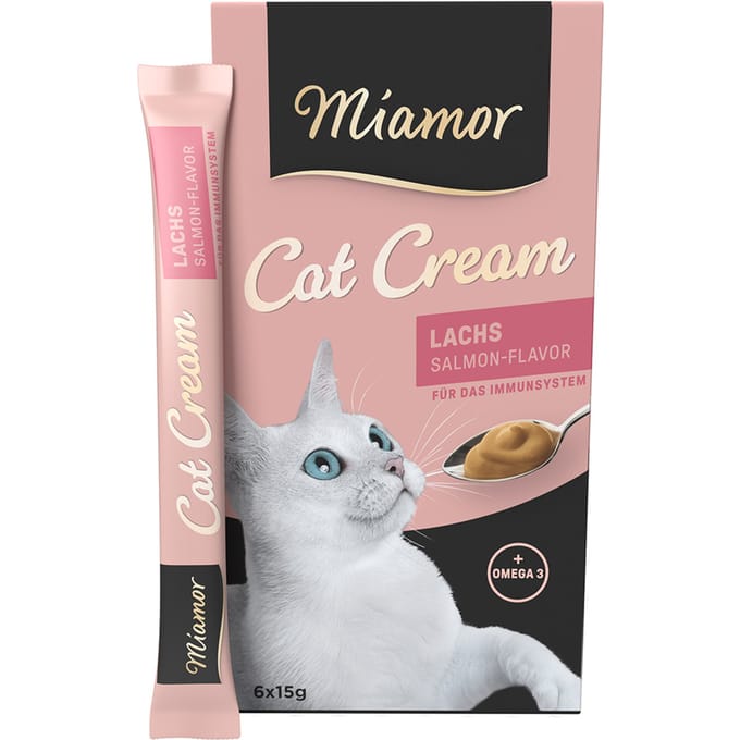 24x15g Cat Zalm-Cream Miamor Kattensnacks