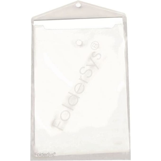 FolderSys documenthoes, A4, klittenbandsluiting, PP, kleurloos