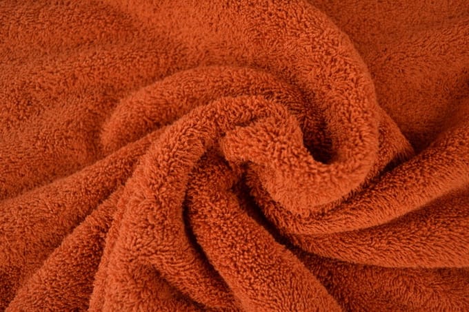 10 meter badstof - Koper - 90% katoen - 10% polyester