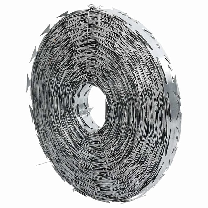 vidaXL - Scheermes - Draad - Zilver - 50 - m - Gegalvaniseerd - staal
