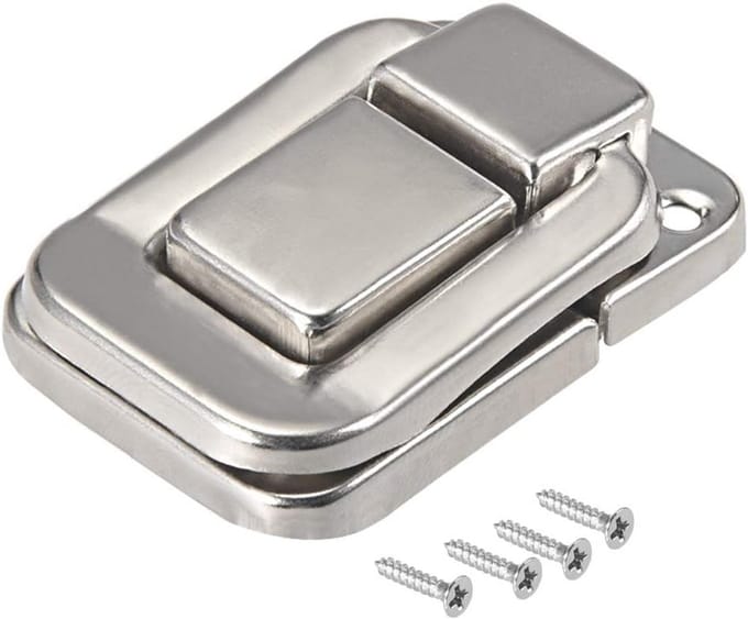 Kliksluiting 48 mm zilverkleurig decoratief slot 2 stuks