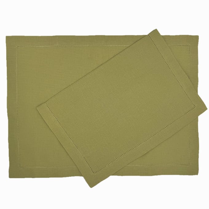 Himla Ebba placemat sage, set van 6