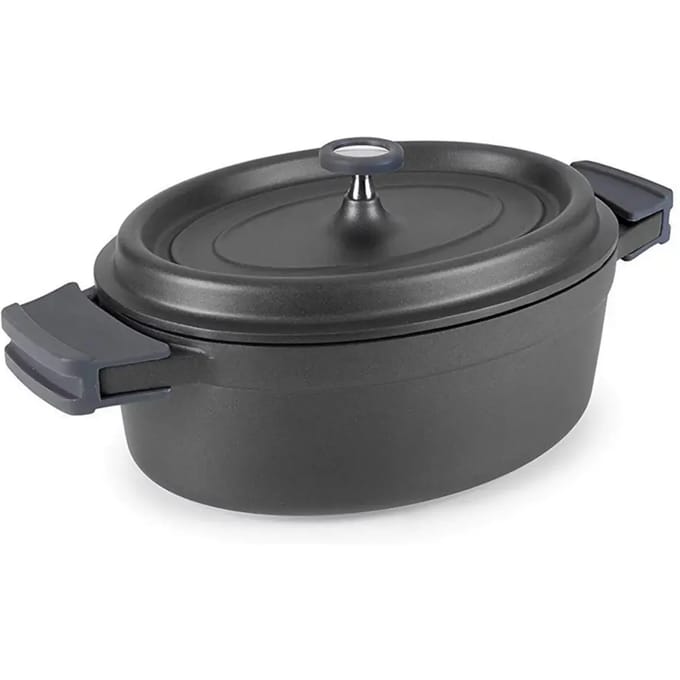 Ovale pot in gesmolten aluminium Lacor