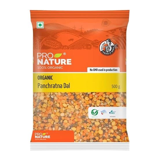 Dal Panchratna 100 % biologique Pro Nature, 500 g yellow