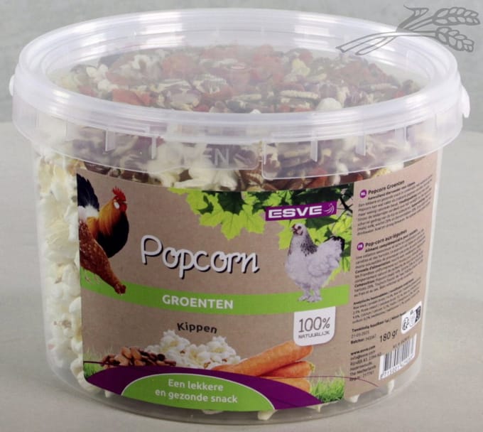 Esve Kippenpopcorn 140 g - Kippenvoer - Groente
