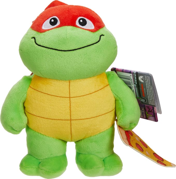 Mattel - Teenage Mutant Ninja Turtles: Raphael with Pizza 20 cm - Pluche