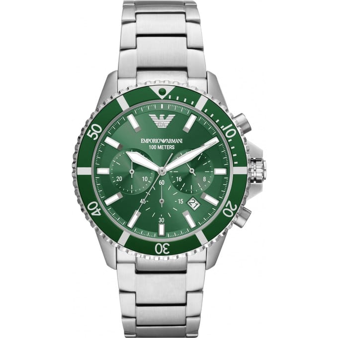 Emporio Armani AR11500 Herenhorloge 43 mm - Zilver