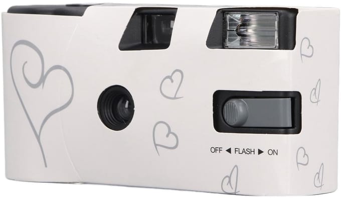 Dailygoods - Wegwerpcamera voor Bruiloft met 27 Kleurenfilms