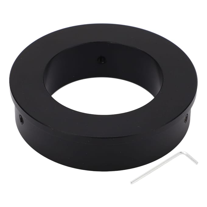 Stereo Microscoop Camera Adapter Ring 76mm naar 50mm Aluminiumlegering voor 120X 180X 300X Monoculair C black