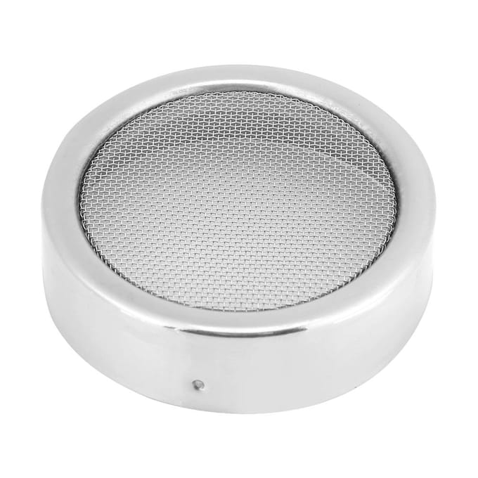 Kitchen Stainless Steel Chocolate Shaker Cocoa Coffee Powder Mesh Dispenser white