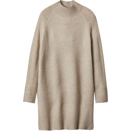 ESMARA Gebreide dames jurk (Beige, M (40/42))