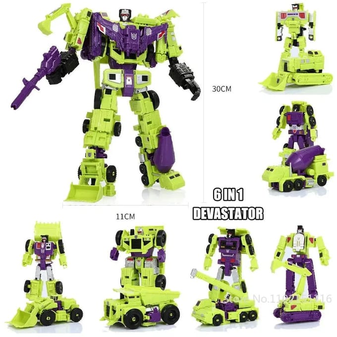 Transformeer Robot Speelgoed HZX Defensor Bruticus Superion Devastator IDW 5 IN 1 6 IN 1 EEN ZONDER DOOS Sets Actiefiguur KO 6in1