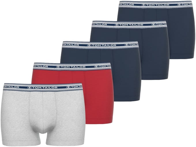 TOM TAILOR Buffer Heren Boxer Multipack - 5-Pack - Multicolor