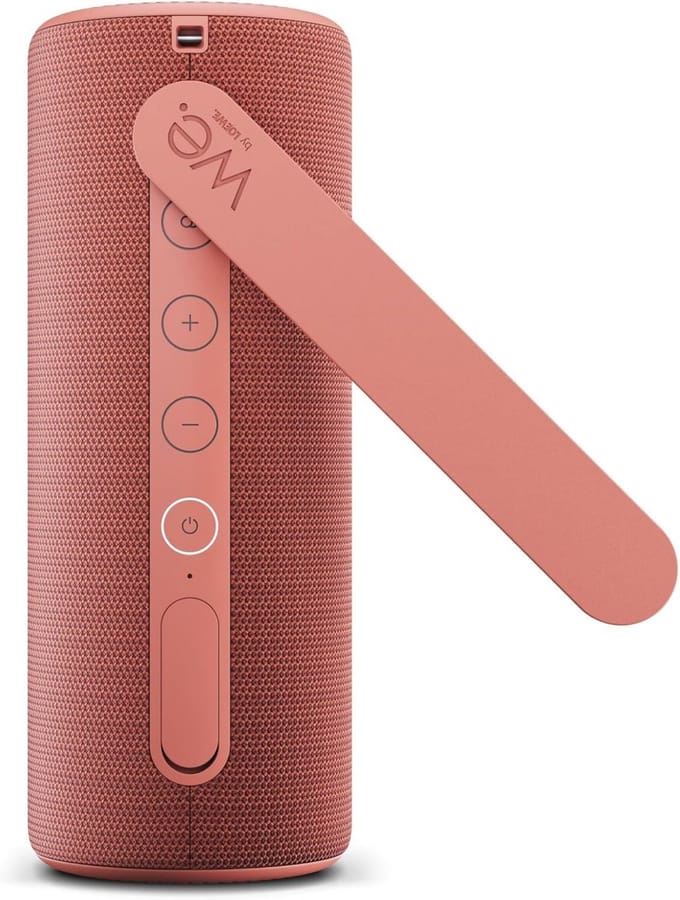 Draagbare Bluetooth Speaker - Muziekbox - Buiten muziek - 40 Watt vermogen - 90 x 220 x 83 mm - Koraalrood