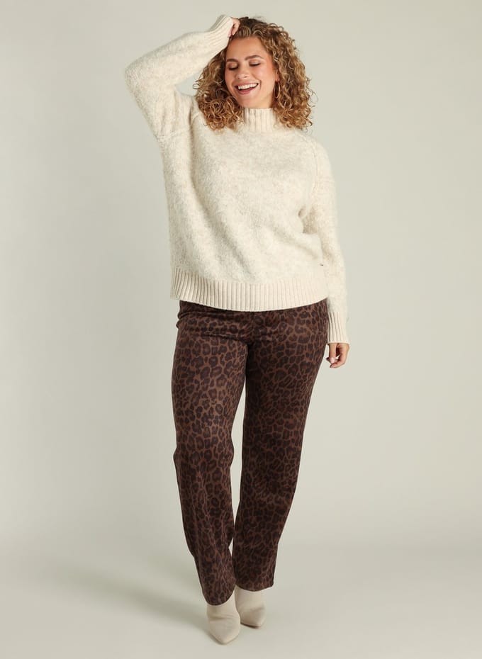 YEST CURVE Giovanna Tops - Sand/Melange - maat X-0(44)