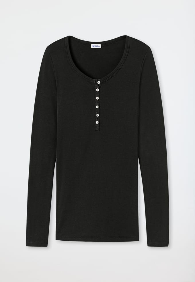 Zwart shirt met lange mouwen - Revival Berta 42