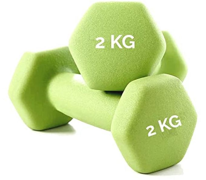Neopreen Dumbbells 2 kg - Ideaal voor Functionele Fitness Training