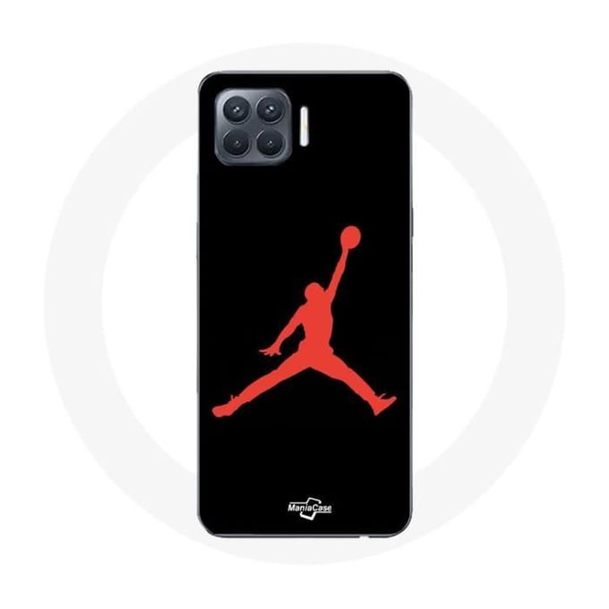 Coque - Michael Jordan - Oppo A93 - Rouge - Souple - Logo rouge
