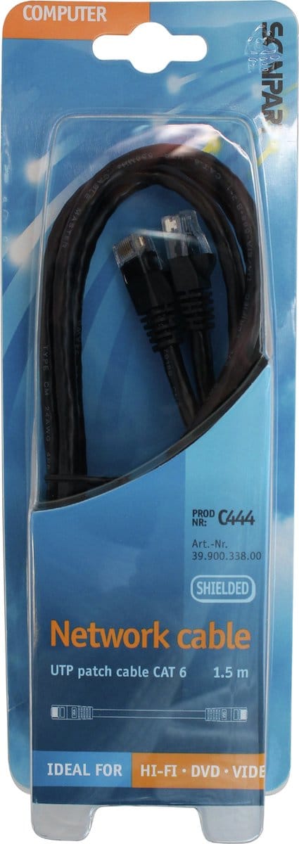 Scanpart UTP kabel 1.5 meter - Internetkabel - LAN kabel - Netwerkkabel - CAT 6